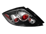 Honda Accord Driver and Passenger Side (Pair) Euro Black Performance Tail Lights