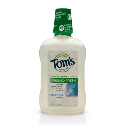 Tom's of Maine Peppermint Wave Long Lasting Wicked Fresh, Peppermint, 16 Ounce