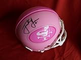 Frank Gore Autographed San Francisco 49ers Pink Breast Cancer Awareness Riddell Mini Helmet, Miami Hurricanes, Proof Photo of Frank Signing for Us.