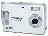 Praktica SlimPix 5240 Digital Camera - 5MP, Webcam, Video Recording with Voice, 2.4 TFT -Includes Cables & Case - White