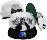 Chicago White Sox Two Tone Big Logo Plastic Snapback Adjustable Plastic Snap Back Hat / Cap