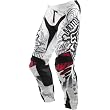 Fox Racing 360 Victory Men's Dirt Bike Motorcycle Pants w/ Free B&F Heart Sticker Bundle - White/Black