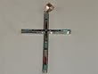 Sterling Silver Multi-Stone Cross Pendant - PD-0012