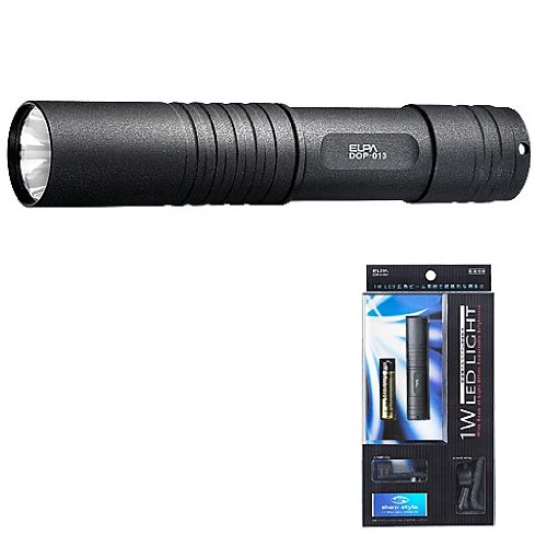 Cover image : ELPA 1.0W LEDライトSHARP STYLE DOP-013BK