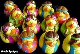 One Dozen (12) Rubber Duckie Ducky Peace HIPPIE DUCKS Party Favors