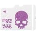 ELECOM デザインmicroSD アダプタ無し 2GB スカル ピンク MF-NMSSD02GBPN