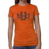 NCAA Mercer Bears Ladies Crossed Sticks Junior's Tri-Blend T-Shirt - Orange