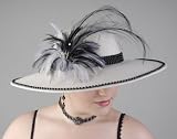 Winter Wool Felt Church Hat - 400449
