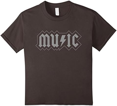 Kids Music AC-DCs Rock T-shirts 6 Asphalt