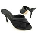 CAPARROS Dionne New Heels Slides Shoes Black Womens