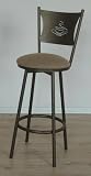 Set of 2 New Metal Brown SWIVEL BAR STOOLS 41p53nPLYPL. SL160 Set of 2 New Metal Brown SWIVEL BAR STOOLS