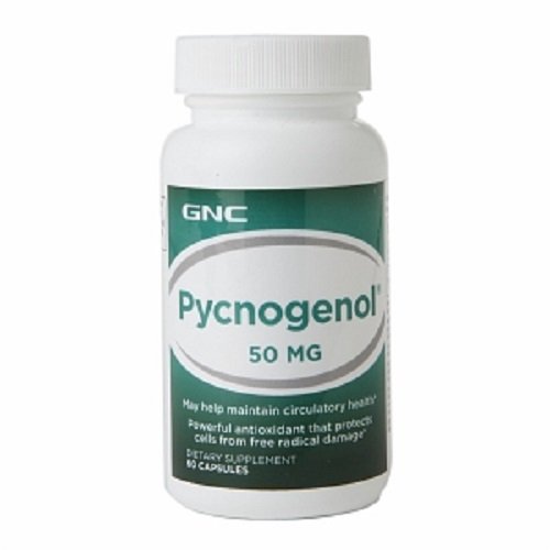 GNC Preventive Nutrition Pycnogenol 50mg 60 Capsules GNC Preventive Nutrition Pycnogenol 50mg 60 Capsules