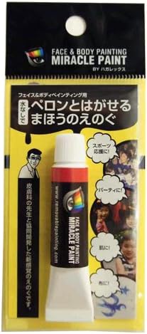 Miracle Paint, Removable Face &amp; Body Painting Tube 4ml, Made in Japan (Red)