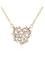 Oroclone "Crystal Luxe" Gold Plated Snowflake Swarovski Stone Necklace, 16"