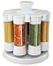 KitchenArt 80080-A Elite Carousel, 8 Auto Measure Jars Without Spices, White