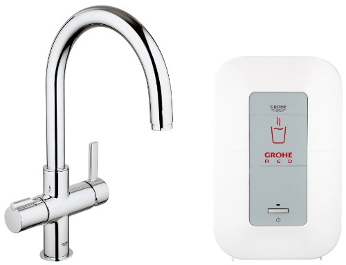 Grohe 30083000 Kochendes Wasser sofort Red Duo Armatur und Single-Boiler 4 L, chrom