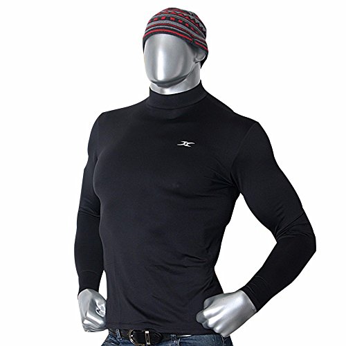 Mock Turtleneck Men Thermal Compression Long Shirts Base Layer Napping NMM