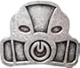 Mens HALO HELMET Punk Rock Metal Belt Buckle