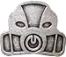 Mens HALO HELMET Punk Rock Metal Belt Buckle