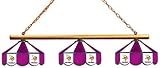 Imperial Minnesota Vikings Licensed Three Shade Stained Glass Billiard Table Lamp