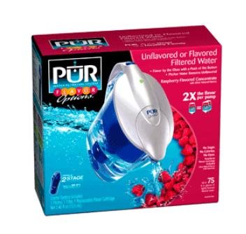 PUR CR-5000 Two-Stage Water Pitcher with Flavor Cartridge