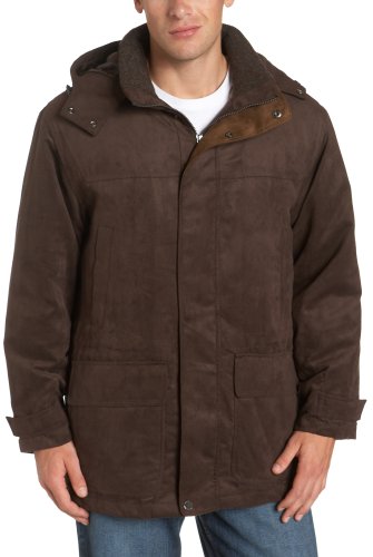 Buy London Fog Men's Micro Suede Zip Out Lined Parka, Dark Chocolate, Medium online at Discounted New and Used prices. Delivered to your door with Off-The-Bookshelf.