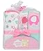 Snugly Baby Girls Hooded Towels 3-pack (Elephant Pink)