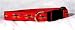 Designer Airedale Dog Collar - Red Airedale Collar - Large - Made in USA