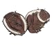 Mizuno GXC93 - Classic Pro Catcher s Mitts COFFEE-SILVER 33.5 - RIGHT HANDED THROWER