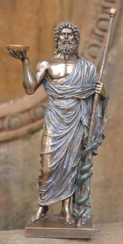 Skulptur Aeskulap, Aesculap, Hippokrates,