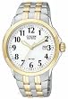 Citizen #BM7094-50A Men's Eco Drive Two Tone Stainless Steel Easy Reader Watch