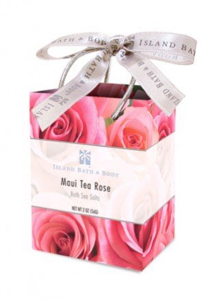 Island Bath & Body Maui Tea Rose Bath Sea Salt Bag 2.0oz.