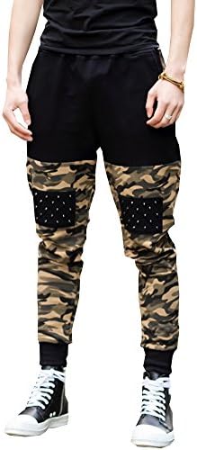 Men's Harem Punk Harem Hippie Trousers Splice Camouflage Slacks Pants