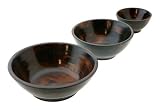 Mountain Woods 3 Piece Walnut Bowl Set