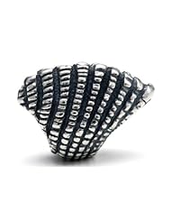 Melina World Jewellery - Seashell / Caracol - 3001 - Sterling Silver 925 - Handmade in Greece and inspired by Olympic, Greek and Mediteranean history and motives. Beads fits Biagi. Chamilia, Pandora and Trollbeads etc.