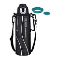 THERMOS 【Amazon.co.jp限定・交換用パッキンセット付】 真空断熱スポーツボトル 1.0L ブラック FFF-1000F BK