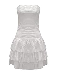 One Shoulder Sleeveless Vintage Lace Flared-Skirt Evening Dress/Party Dress 