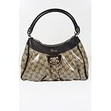 Gucci Handbags Medium Crystal (Coating) GG Beige and Brown Leather 265692