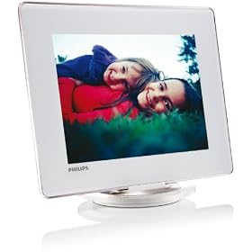 Philips SPH8208/05 8 Inch Digital PhotoFrame with Battery - White