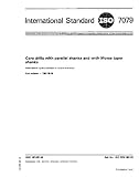 ISO 7079:1981, Core drills with parallel shanks and with Morse taper shanks