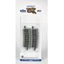 Bachmann Trains Snap-Fit E-Z Track Half Section 18? Radius Curved Track (4/card)