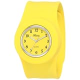 Breda Womens 2321-yellow Lilly Slap On Silicone Wat
