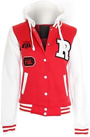 Balingi Varsity College Jacket for women BA10283, Größe:S;Farbe:Rot