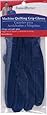 Fons and Porter Machine Quilting Grip Gloves, Medium, Blue, 1-Pair