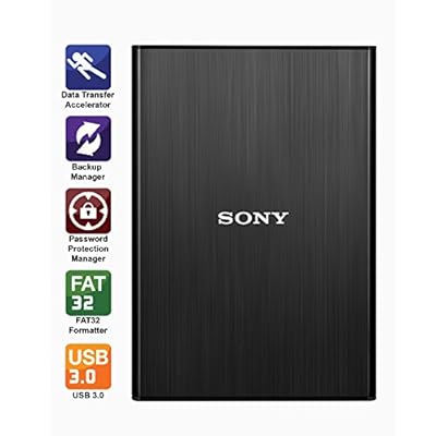 Sony HD-SL1 1TB External Slim Hard Disk (Black)