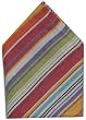 Hand Woven 100% Cotton Colorful Striped Napkins 22x22 Inches Set of Six