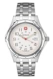 Wenger Mens 73119 Standard Issue XL White Dial Steel Bracelet Watch
