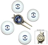 Citadel Bulldogs 4 Golf Ball Divot Tool/Ball Marker Gift Set - Golf