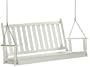 Classic Porch Swing, SLATTED, WHITE