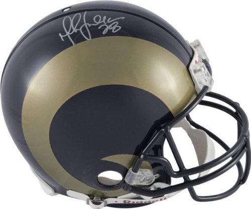 Marshall Faulk Autographed Pro-Line Helmet | Details: St. Louis Rams, Authentic Riddell Helmet